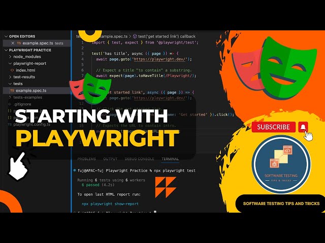 Playwright tutorials for beginners - install and Run First Script