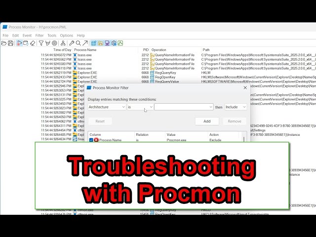 Process Monitor: Troubleshooting Applications "Missing Dependencies"