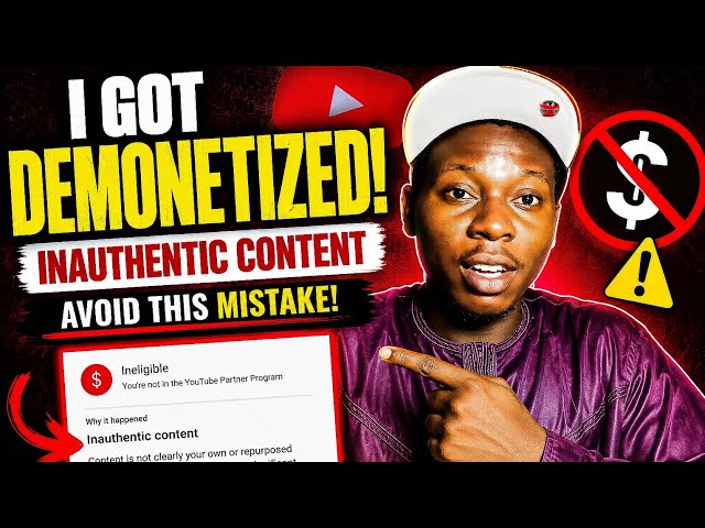 I Got Demonetized for Inauthentic Content — Avoid This YouTube Mistake