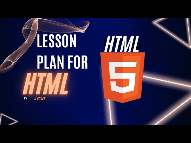 Instant structured HTML Lesson plan