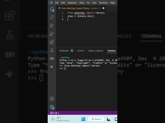 How to draw BTS image using 3 lines of code in python #python #ytshorts #shorts #short #viral #bts