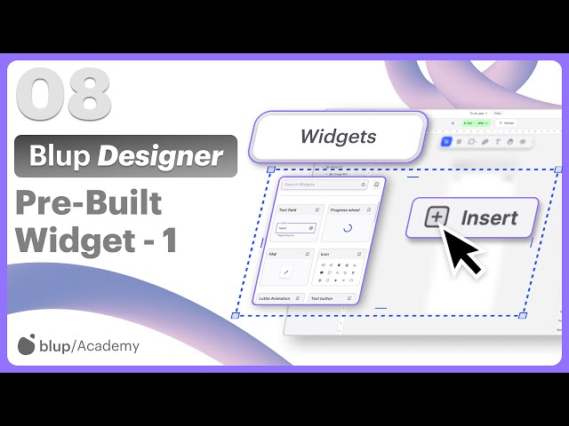 How to design an Uber-like Login with Pre-built Widgets in Blup | UI Design | App Development