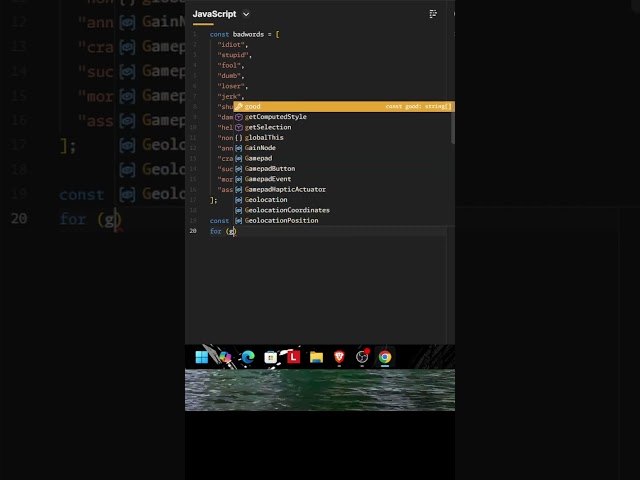 JS  BADWORDS REMOVING #badword #remove #js