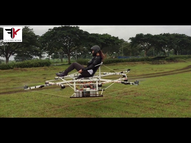 Manned Drone Multicopter Car Prototype