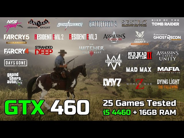 GTX 460 Benchmarks | 25 Games Tested