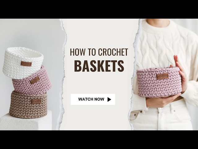 Crocheting a basket / crochet basket tutorial