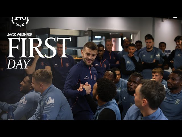 Jack Wilshere's first day as Luton Manager! | Behind-the-Scenes