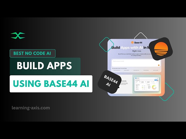 Base44 AI Tutorial for Beginners | Build Apps Without Coding