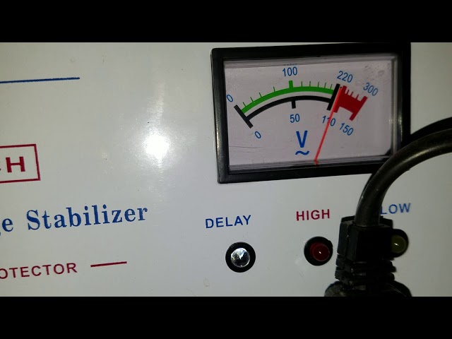Automatic Voltage Stabilizer at Work
