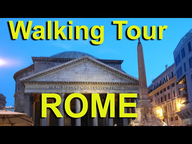 Rome walking tour -- travel video