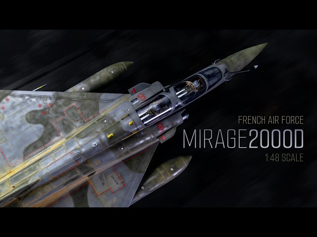 Building the Mirage 2000D in 1:48 from Kinetic. Dust, Weathering & Glossy with Matte Finish.