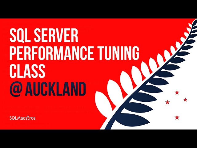 SQL Server Performance Tuning Class @ Difinity 2019 (Auckland, New Zealand)
