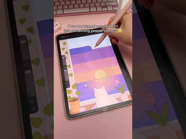 I turned my iPad art into something real 💕