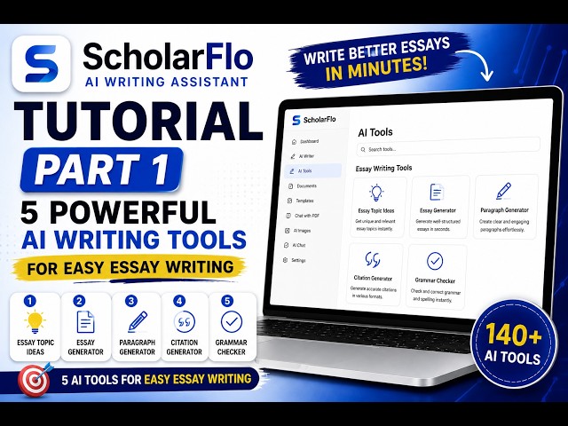 ScholarFlo Tutorial for Beginners | AI Writing Assistant