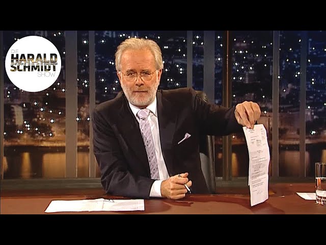 Peinliche Rechtschreibfehler im Brief des Rechtsanwalts | Die Harald Schmidt Show (ARD)