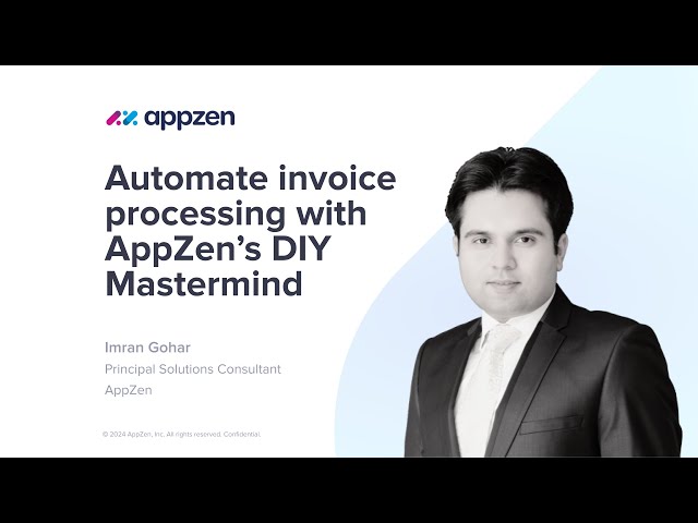 Automate Invoice Processing with AppZen's DIY Mastermind
