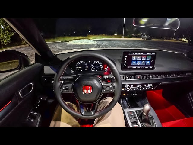 2025 Honda Civic Type R - POV Night Drive (Binaural Audio)