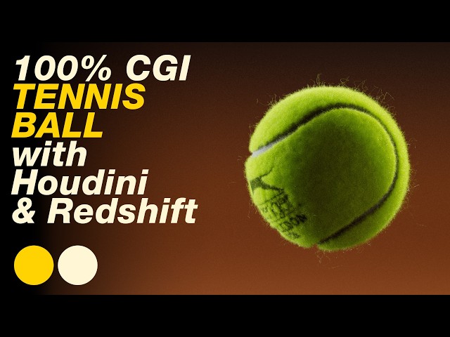I Made a Photorealistic Tennis Ball in 3D (Full Tutorial: Houdini + Redshift)