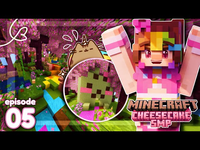 Pusheen Build + The Rainbow Path!🌈✨  (EP.5) | Cheesecake SMP Season 5