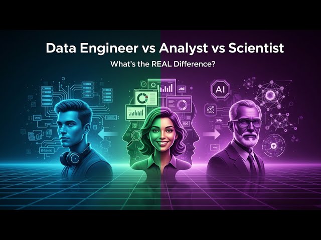 Data Engineer vs. Analyst vs. Scientist: The REAL Difference