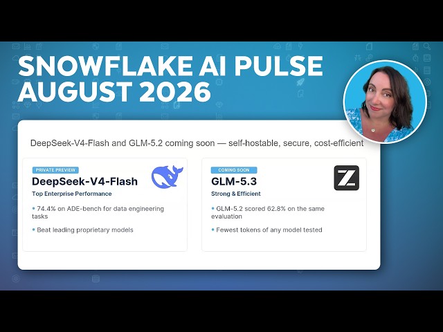 Snowflake AI Pulse: Latest Features & Releases in August 2026