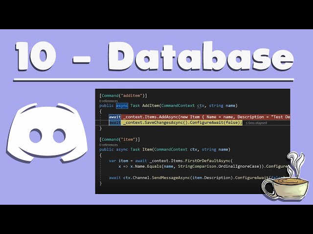 How To Make A C# Discord Bot - Creating A Database - Part 10