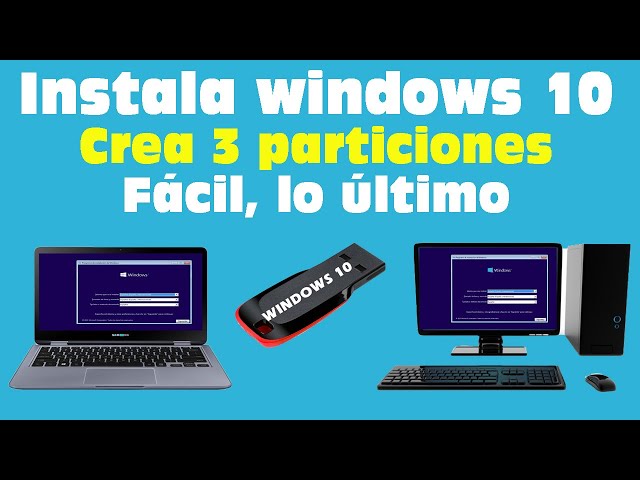 How to Install Windows 10 from Scratch and Create 3 Partitions by Formatting Drives