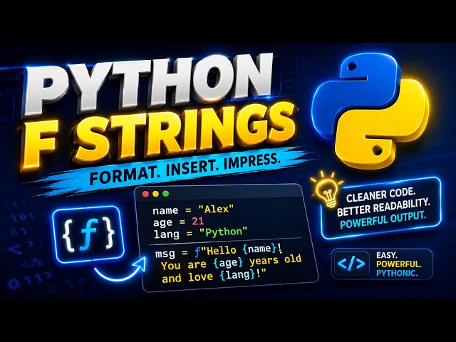 PYTHON F- STRINS FOR BEGINNERS