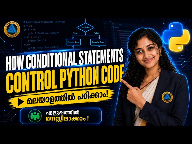 Python Programming #05: Control Statements | Free Malayalam Course (BTech, CBSE, BSc, MCA, MSc)