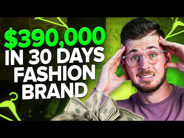 $390,000 in 30 Days! Ecommerce Clothing Brand Case Study (Facebook Ads & Shopify)