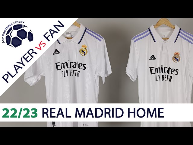 Real Madrid Home Jersey 22/23 – Player Version Vs Fan Version