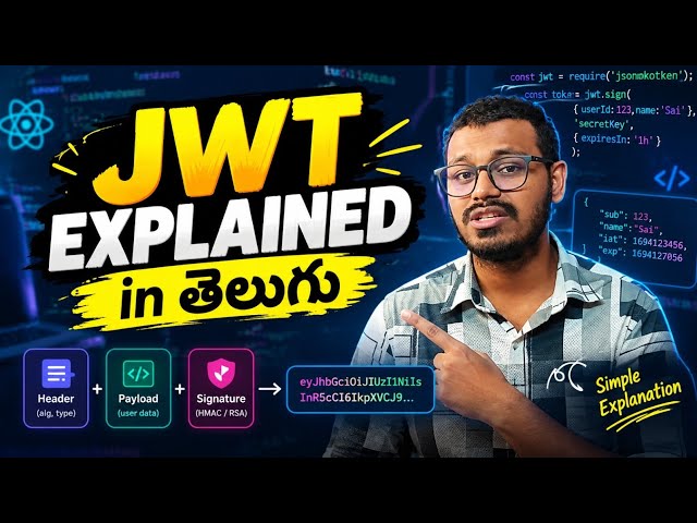 What is JWT | where we use JWT | Explained in telugu