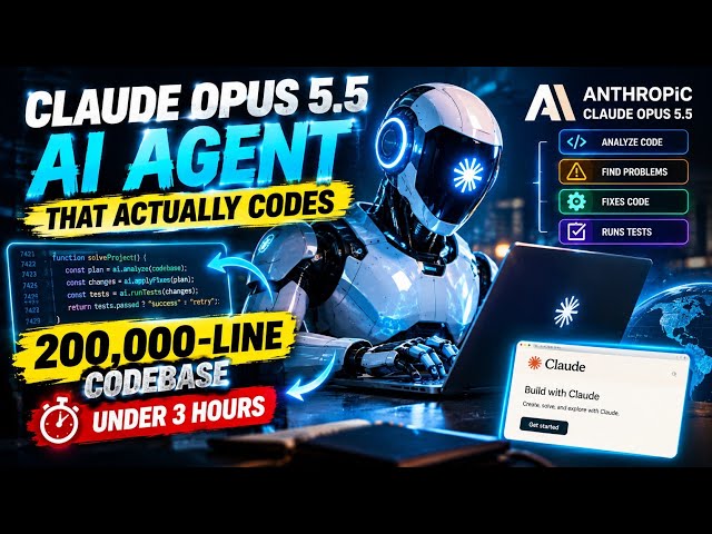 Claude Opus 5.5 Is INSANE at Coding 🤯 — 200K Lines in Under 3 Hours? #aitech #technology 