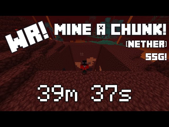 [WR] Mine a Chunk (Nether)! | V26 SSG Minecraft Bedrock Edition Speedrun