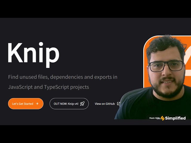 Você conhece o Knip? Foi lançado o Knip v4! Diminua o tamanho do seu código final! #DevNews