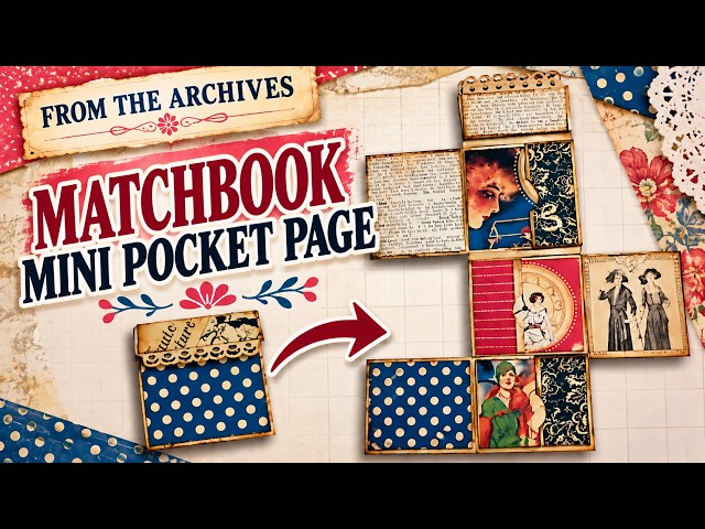 Matchbook Mini Pocket Page Tutorial | A Paper Phenomenon Classic From the Archives