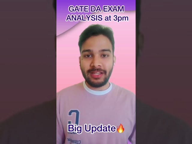 GATE DA Exam Analysis 2024!! #mindmatrix #gate2024 #gateda #gateexam #gate #iiscbangalore#iit