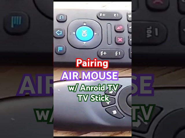 Pairing Air Mouse remote with Android TV / TV stick #shorts #androidtv #tvstick #airmouse  #googletv