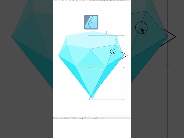 Affinity Designer Tutorial: Diamonds #affinity #affinitydesigner #tutorial