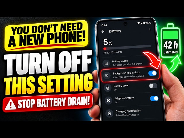 🔋 (YOU DON'T NEED A NEW PHONE) TURN IT OFF THIS Setting to STOP DRAINING Your BATTERY! 🔋