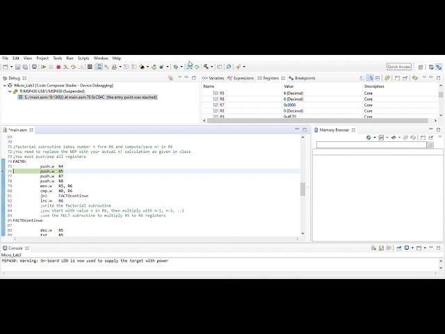 Intro to Microprocessors- Lab 3