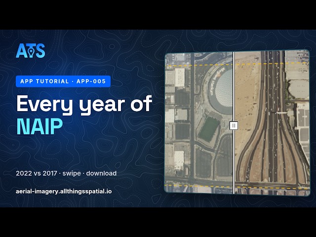 NAIP aerial imagery: every year for any address, compare and download