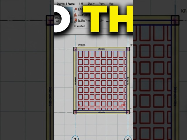 How to draw Slab Strips On A Waffle Slab in Protastructure