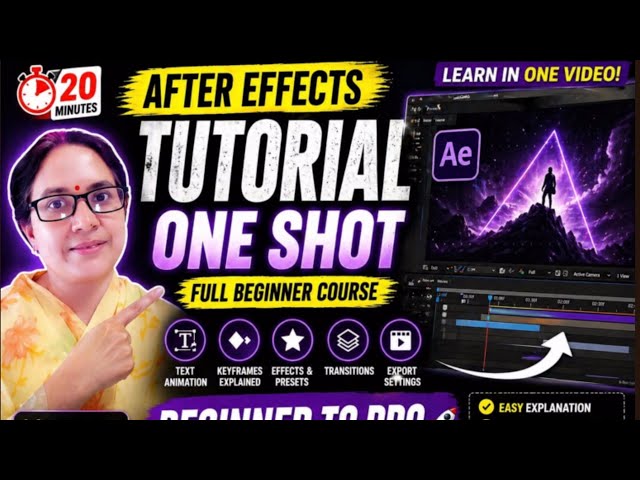 After Effects Tutorial One Shot 😱 | Full Beginner Course 2026 #VFXqs