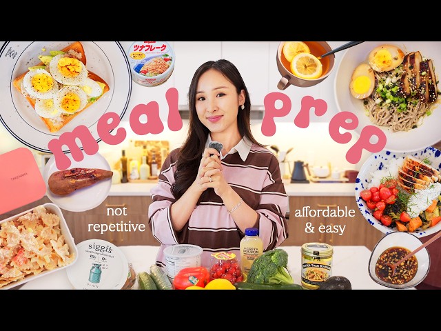 My easy MEAL PREP for busy weeks 🍽 (high protein, fiber & delish!)