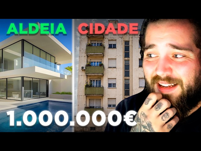 A diferença de uma casa de 1 MILHÃO na cidade e na aldeia