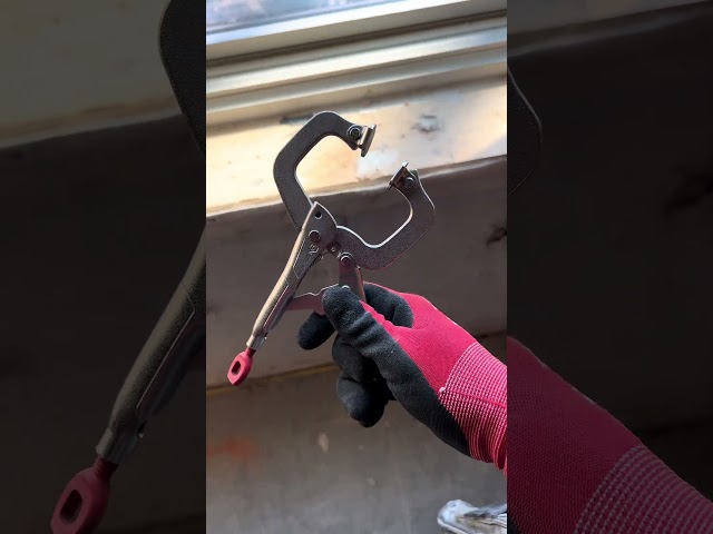 Never underestimate a good C clamp⚡️ #tools #electrician