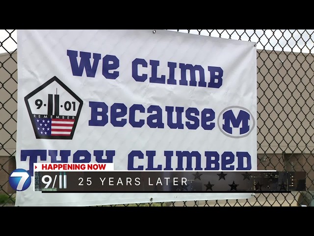 Miamisburg High School hosts memorial climb to honor 9/11 victims | WHIO-TV