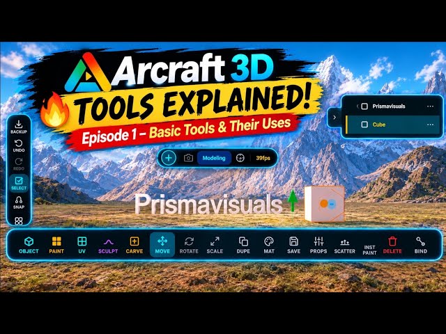 🔥 ARCRAFT 3D TOOLS EXPLAINED! | EPISODE 1 – BASIC TOOLS & THEIR USES