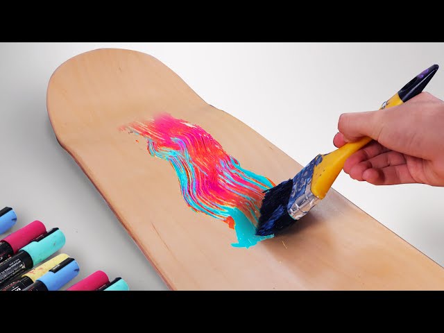 CUSTOM SKATEBOARD!! (SATISFYING)